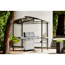 Grillpavillon Stahl braun 240 x 230 x 150 cm