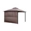 Brauner Pavillon mit Seitenwand