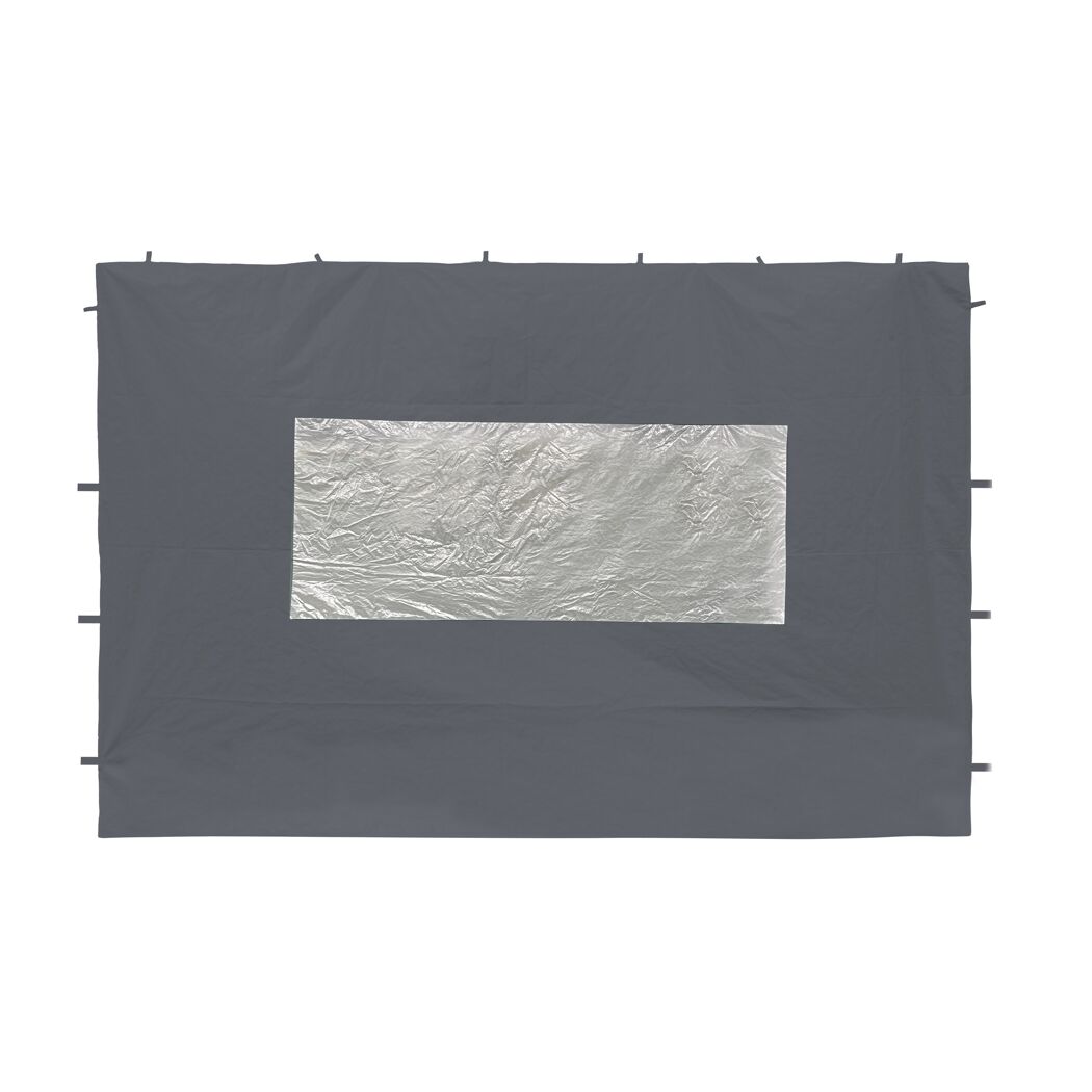 Seitenteil für Pavillon 'One Touch' mit Fenster anthrazit 295 x 195 cm 2 Stück