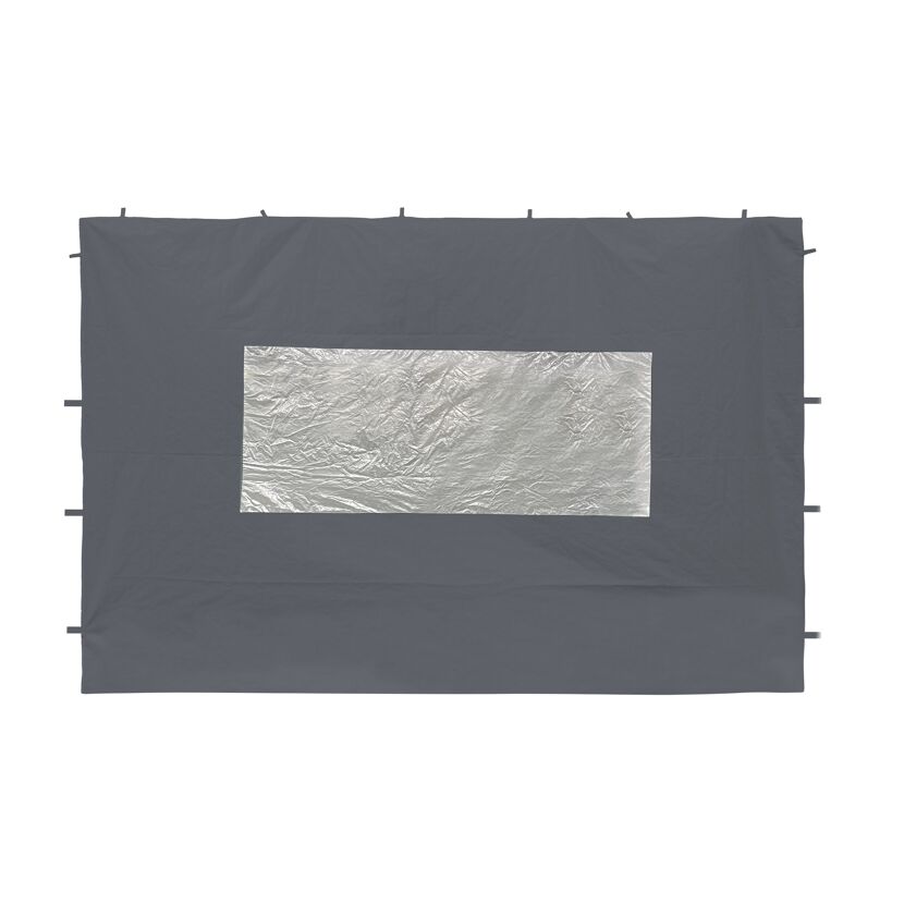Seitenteil für Pavillon 'One Touch' mit Fenster anthrazit 295 x 195 cm 2 Stück