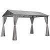 Pavillon 'Haus Style' anthrazit 395 x 297 x 260 cm