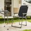 Campingstuhl 'Premium' klappbar Aluminium anthrazit 57,5 x 100 x 68 cm