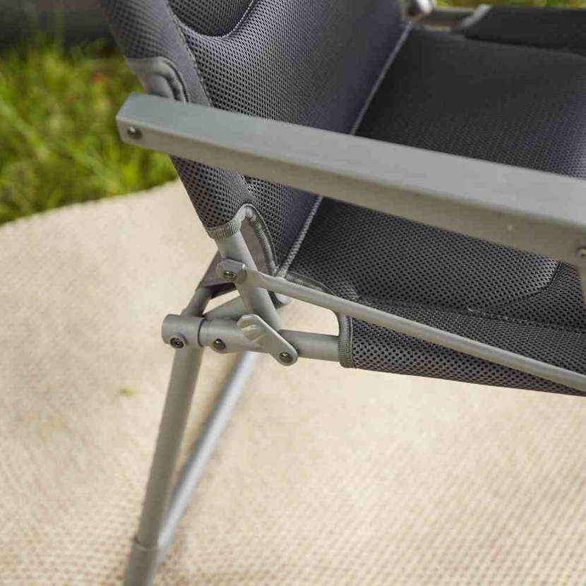 Campingstuhl 'Premium' klappbar Aluminium anthrazit 57,5 x 100 x 68 cm