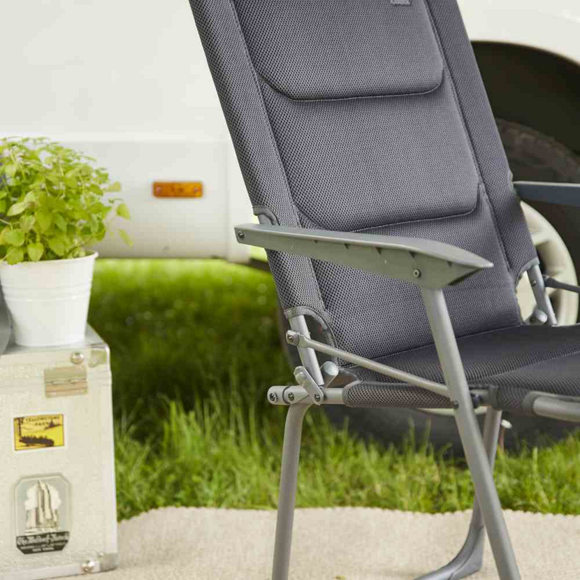 Campingstuhl 'Premium' klappbar Aluminium anthrazit 57,5 x 100 x 68 cm