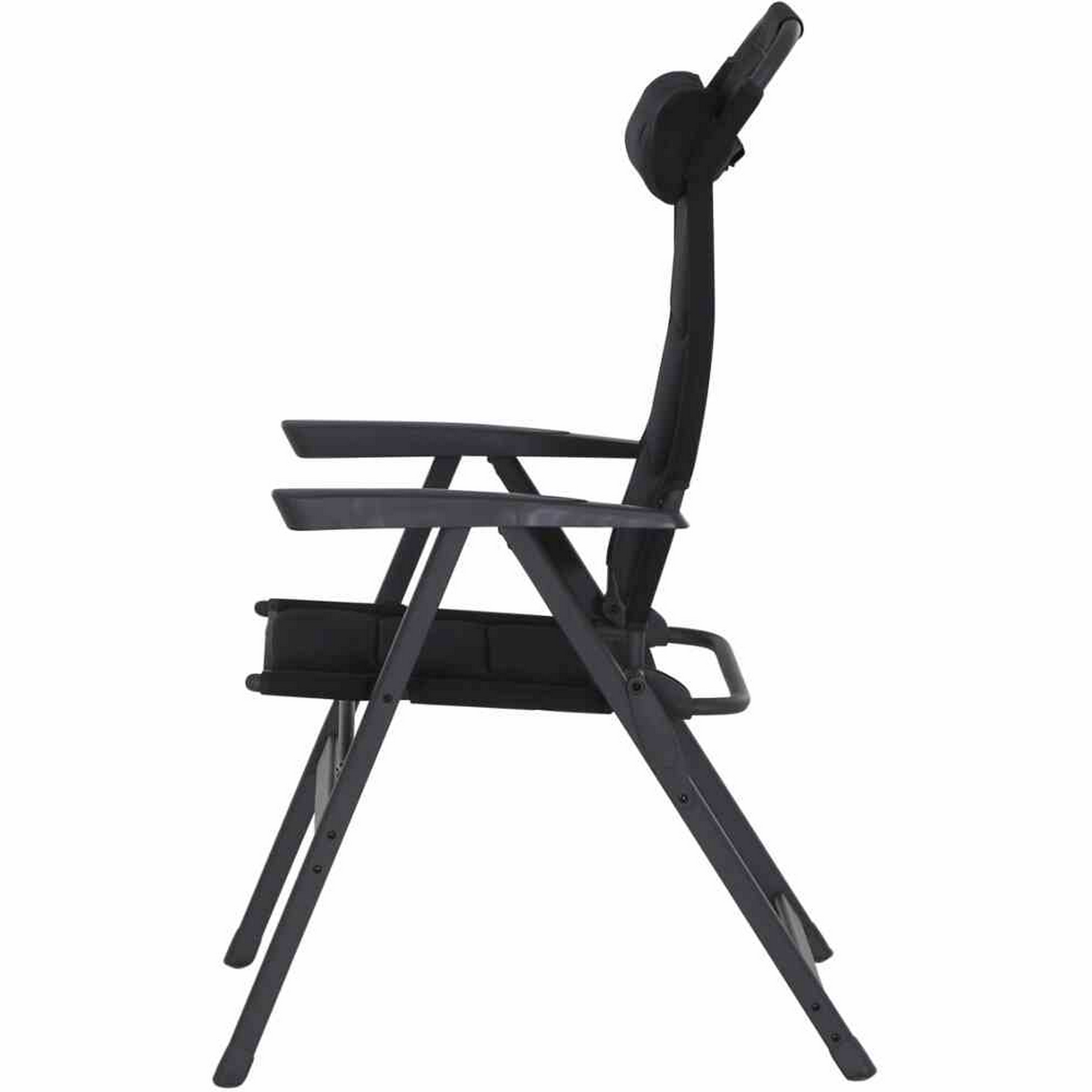 Campingstuhl 'Premium' anthrazit 59 x 118 x 70,5 cm, verstellbare Rückenlehne