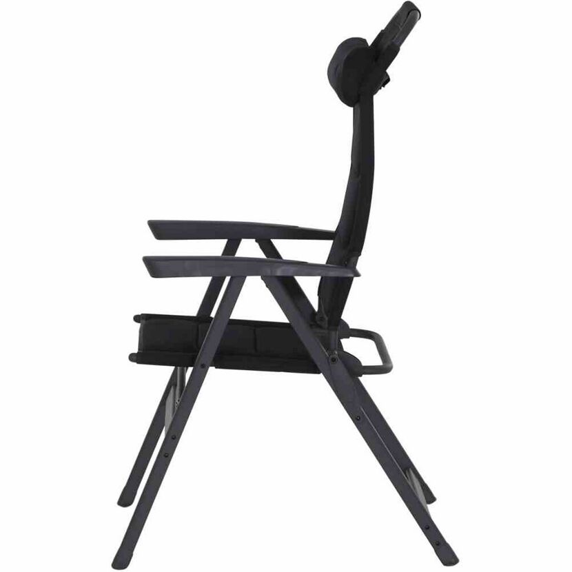 Campingstuhl 'Premium' klappbar Aluminium anthrazit 61 x 118 x 70,5 cm