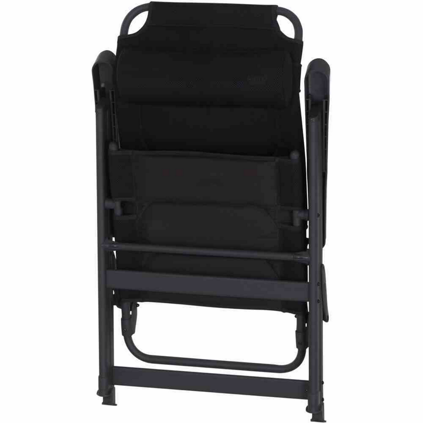 Campingstuhl 'Premium' klappbar Aluminium anthrazit 61 x 118 x 70,5 cm