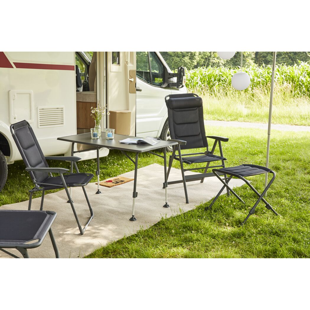 Campingstuhl 'Premium' klappbar Aluminium anthrazit 61 x 118 x 70,5 cm