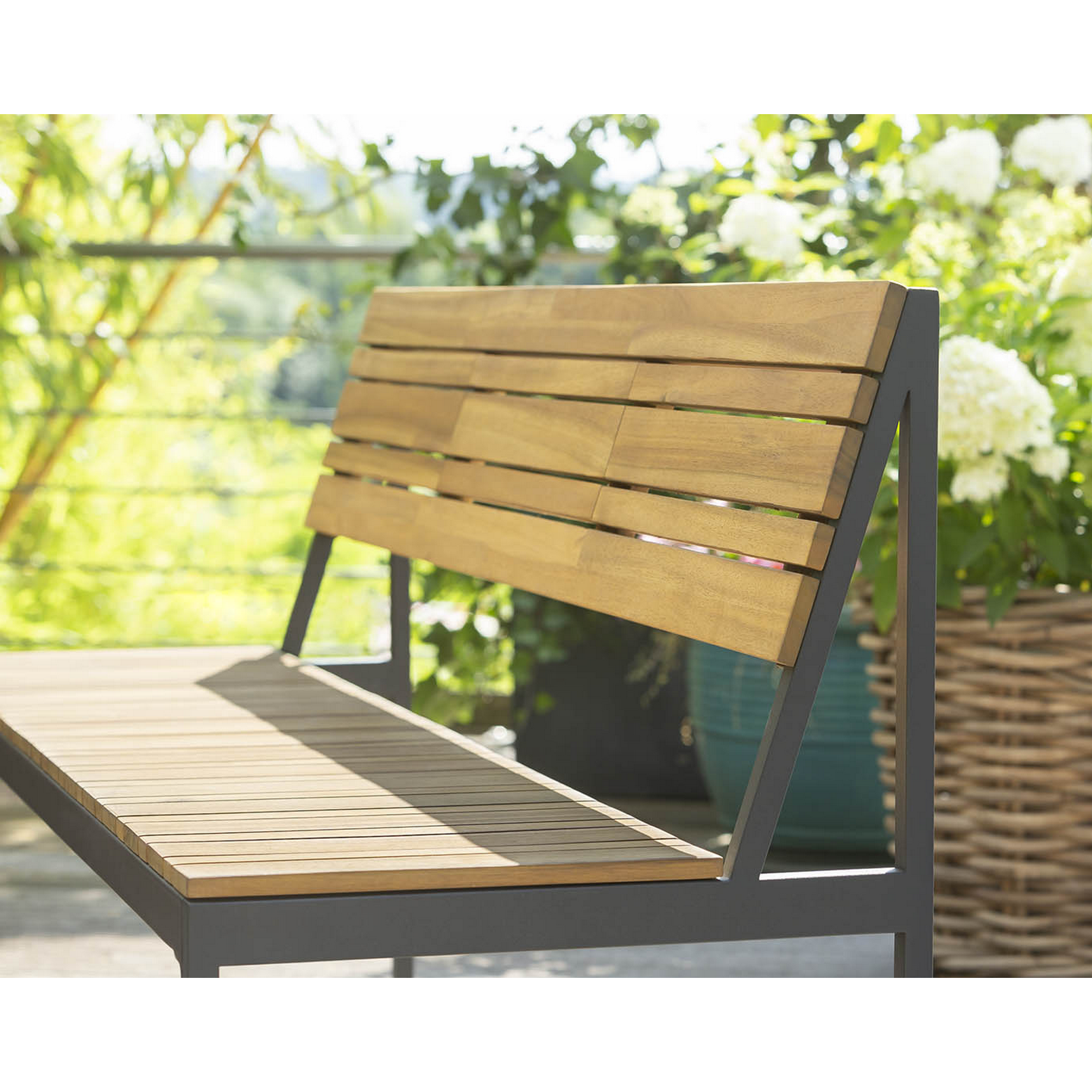 Gartenmöbel-Set 'Lotti' Akazienholz mit Stahlgestell + product picture