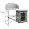 Klappbarer Camping-Küchen-Tisch mit Stauraum