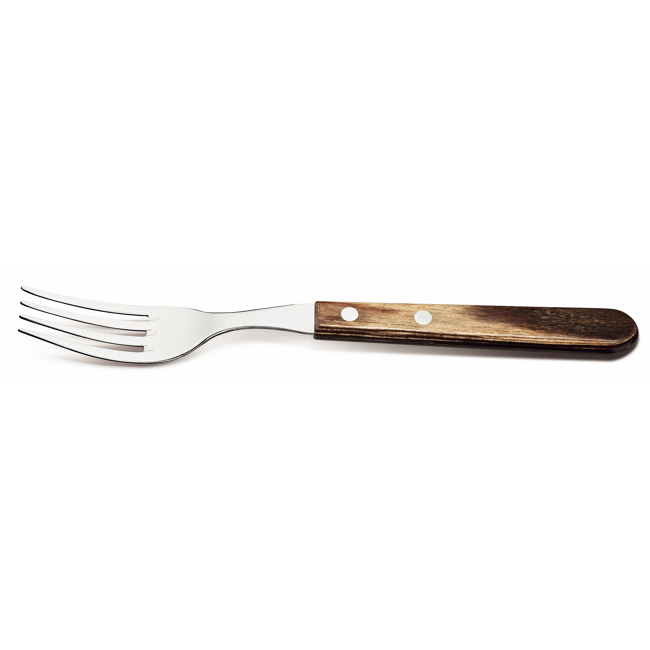 Bild von Steakgabel 'Gaucho' aus rostfreiem Edelstahl, mit Holzgriff 21 cm