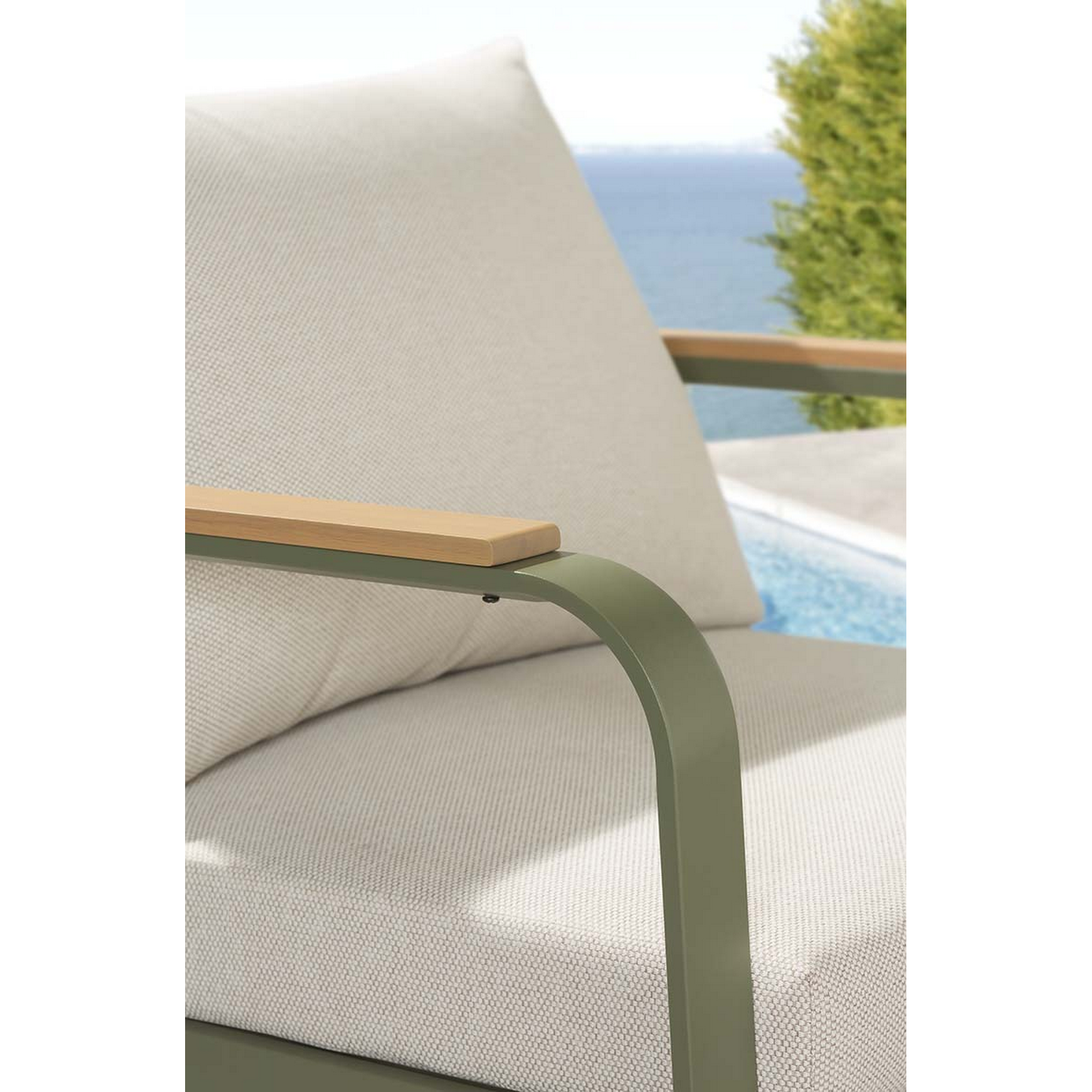 Loungemöbel-Set 'Martha' beige/grün 4-teilig + product picture
