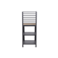 Eckschrank 'Sierra' Aluminium, Teakholz grau, braun 56 x 141 x 56 cm