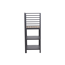 Eckschrank 'Sierra' Aluminium, Teakholz grau, braun 56 x 141 x 56 cm