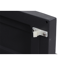 Schrank 'Sierra' Aluminium, Teakholz schwarz 90 x 56 x 141 cm