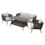 Loungeset Juna 4-tlg. mit Tisch und beigen Kissen