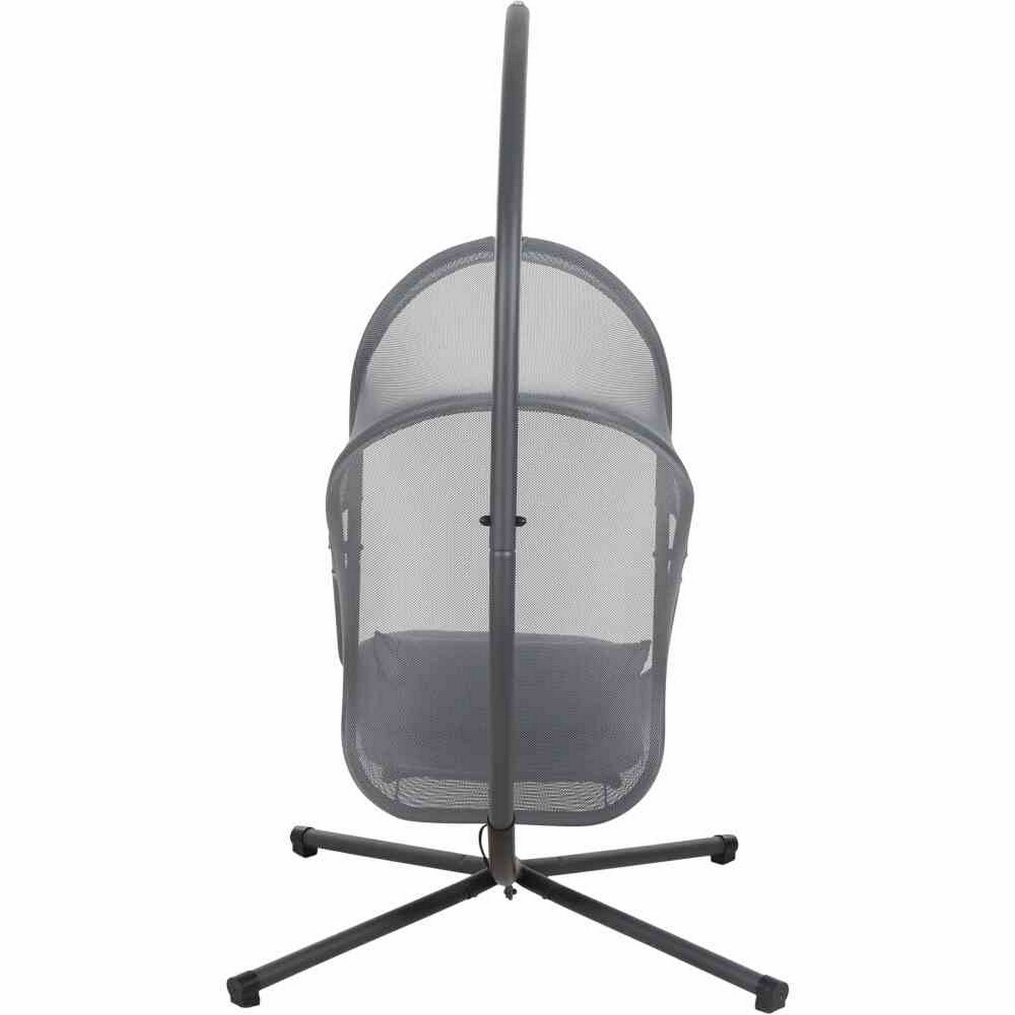 Hängesessel 'Yobaya' mit Gestell blau/schwarz 123 x 195 x 106 cm