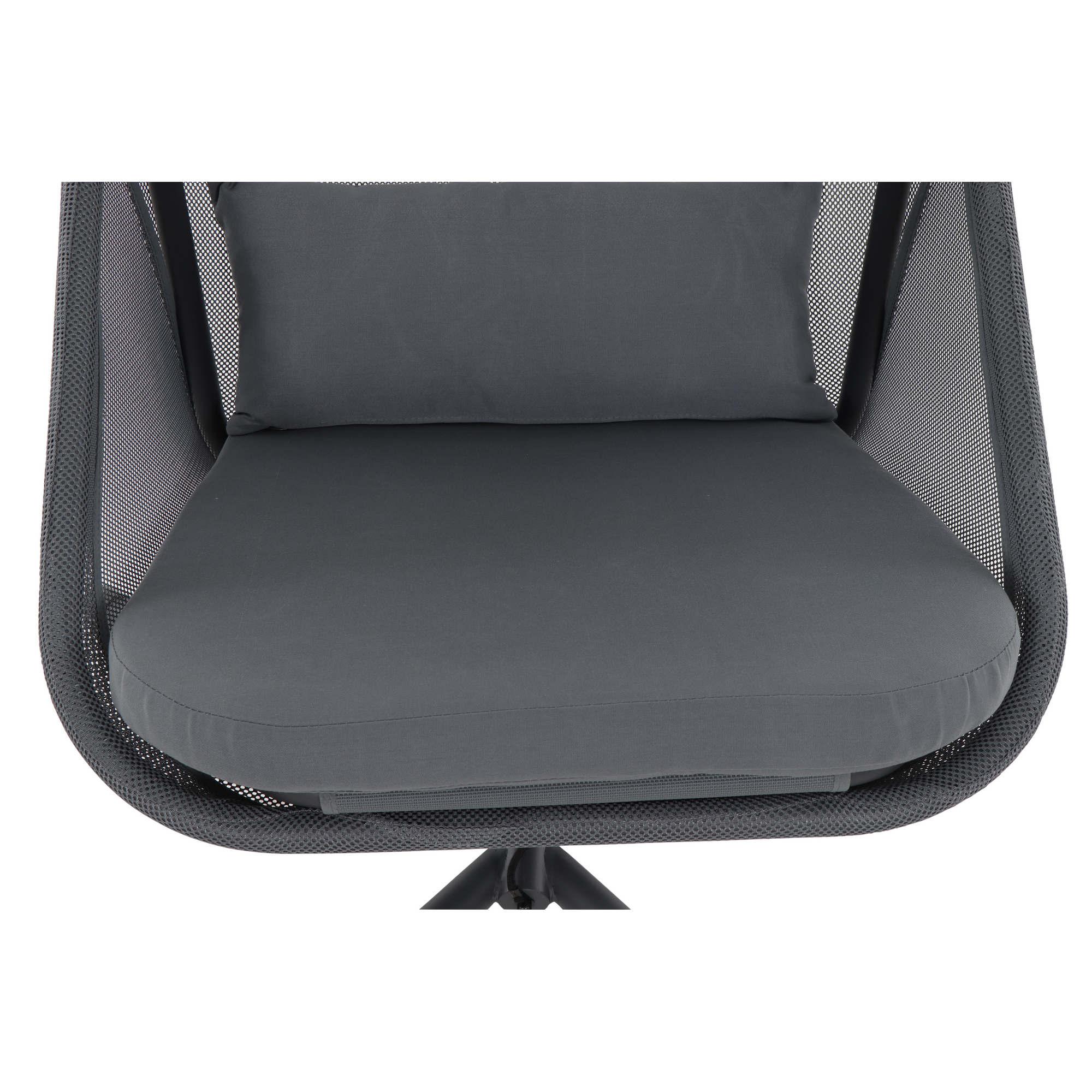 Hängesessel 'Yobaya' mit Gestell blau/schwarz 123 x 195 x 106 cm