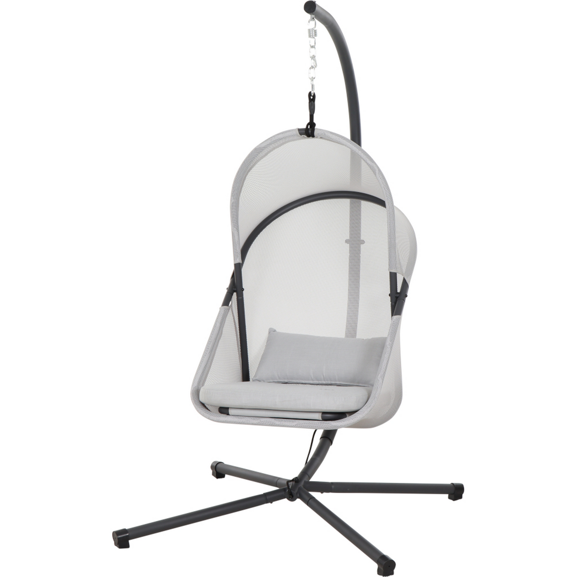 Hängesessel 'Yobaya' grau 123 x 195 x 106 cm