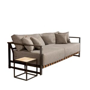 Loungesofa 'Ivana' Aluminium anthrazit 223 x 64 x 99 cm