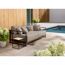 Loungesofa 'Ivana' Aluminium anthrazit 223 x 64 x 99 cm