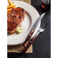 Verkleinertes Bild von Steak- und Pizzagabel aus rostfreiem Edelstahl, mit Holzgriff 21 cm