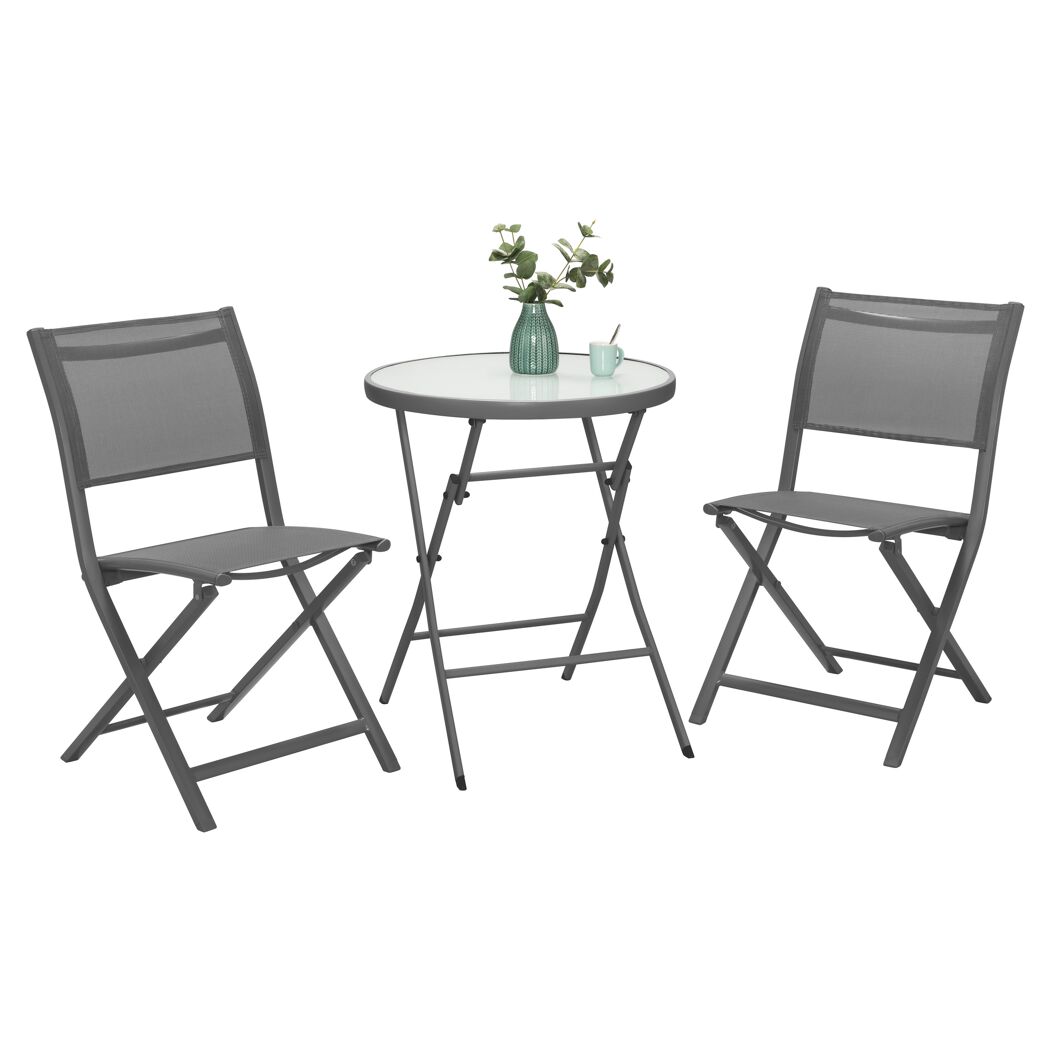 Klapptisch Susan mit zwei Stühlen