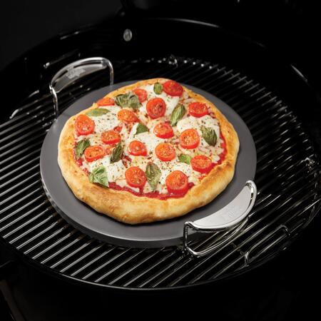 4. Bild von Pizzastein 'CRAFTED Gourmet BBQ System' Cordierit grau, inklusive Tragestell