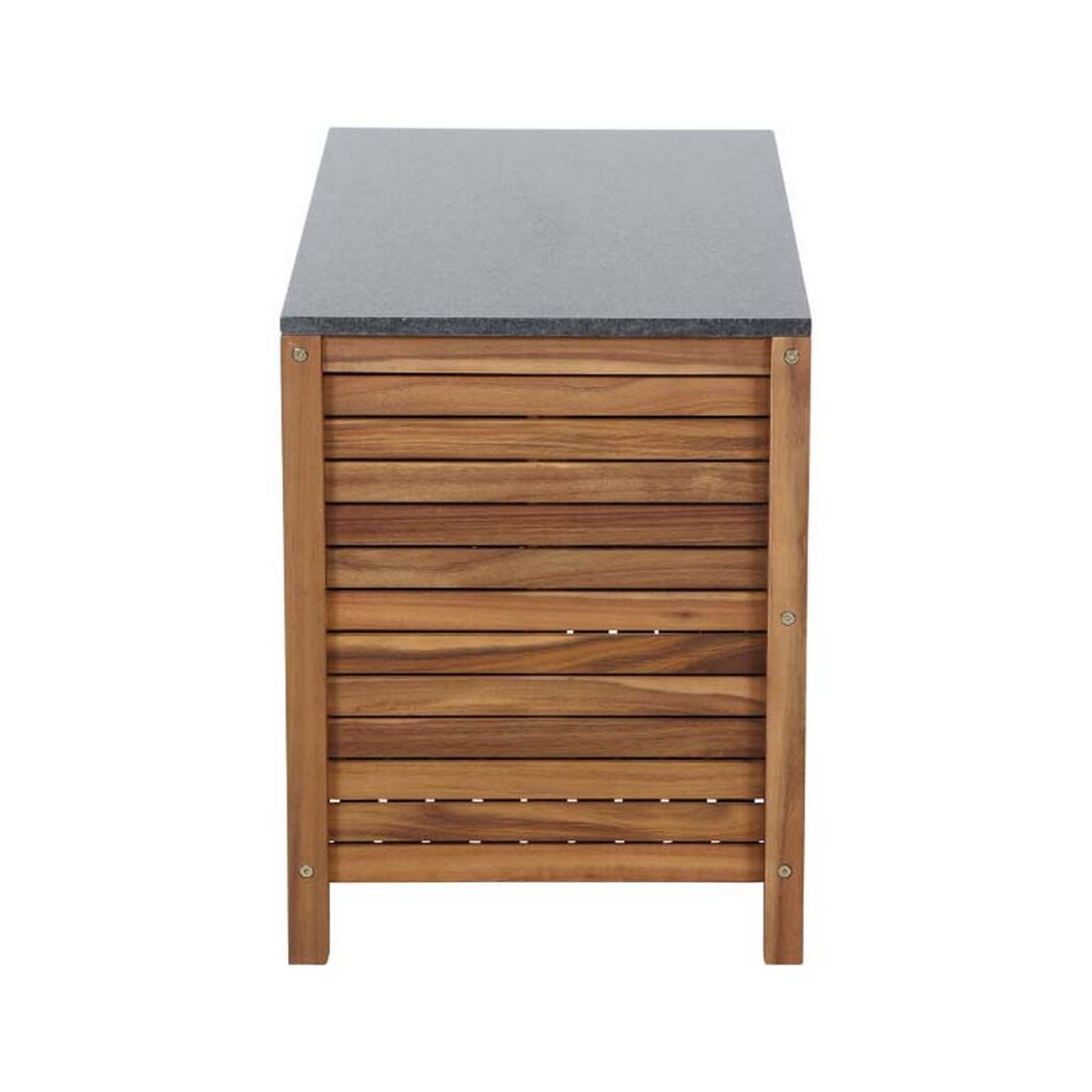 Outdoor Kitchen Riva braun mit Granitplatte