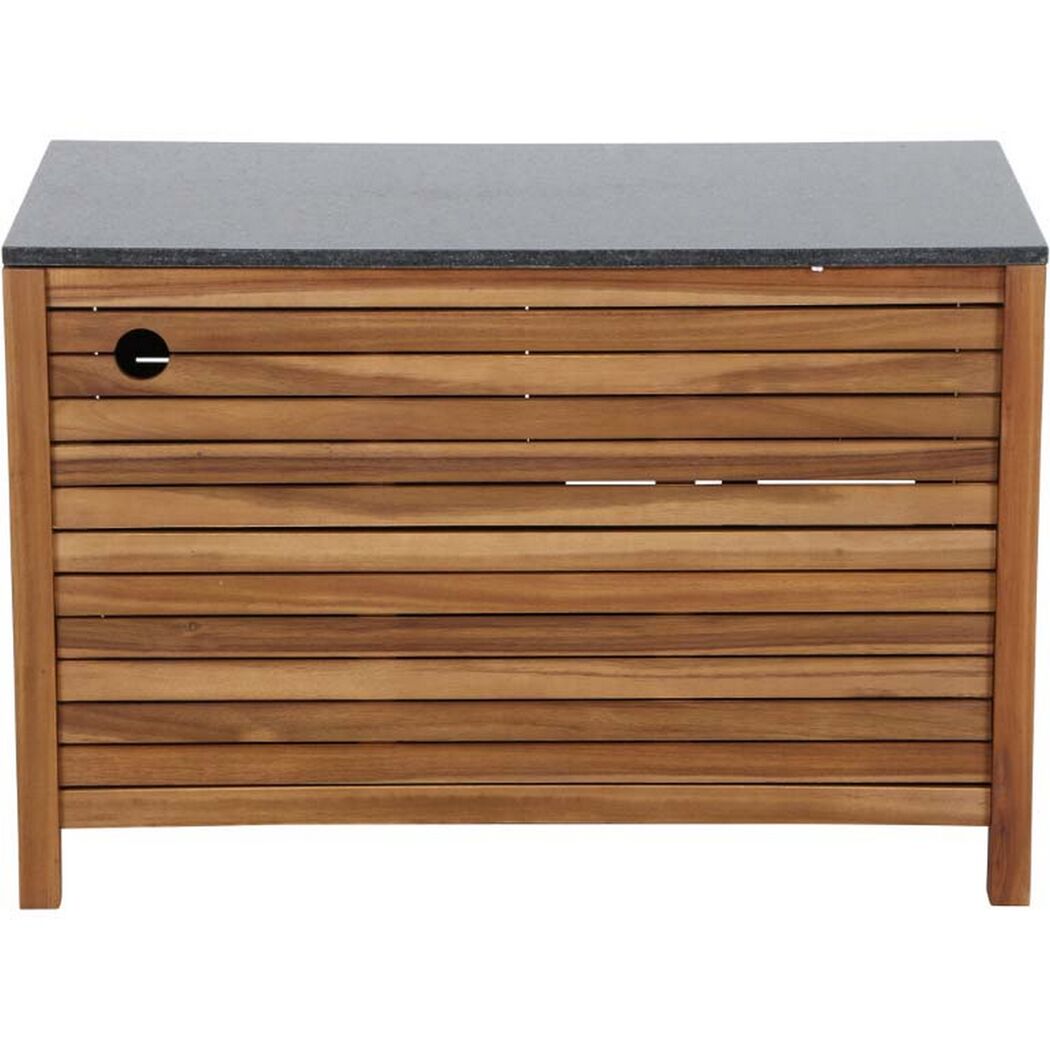 Garten Aufbewahrungsbox aus Holz mit grauer Platte