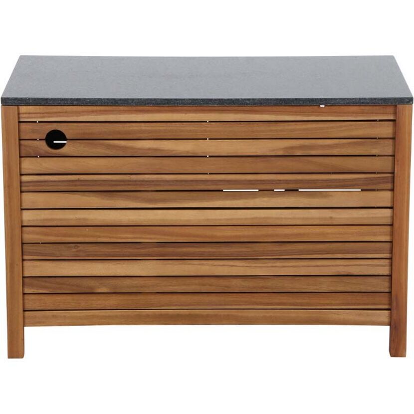 Garten Aufbewahrungsbox aus Holz mit grauer Platte