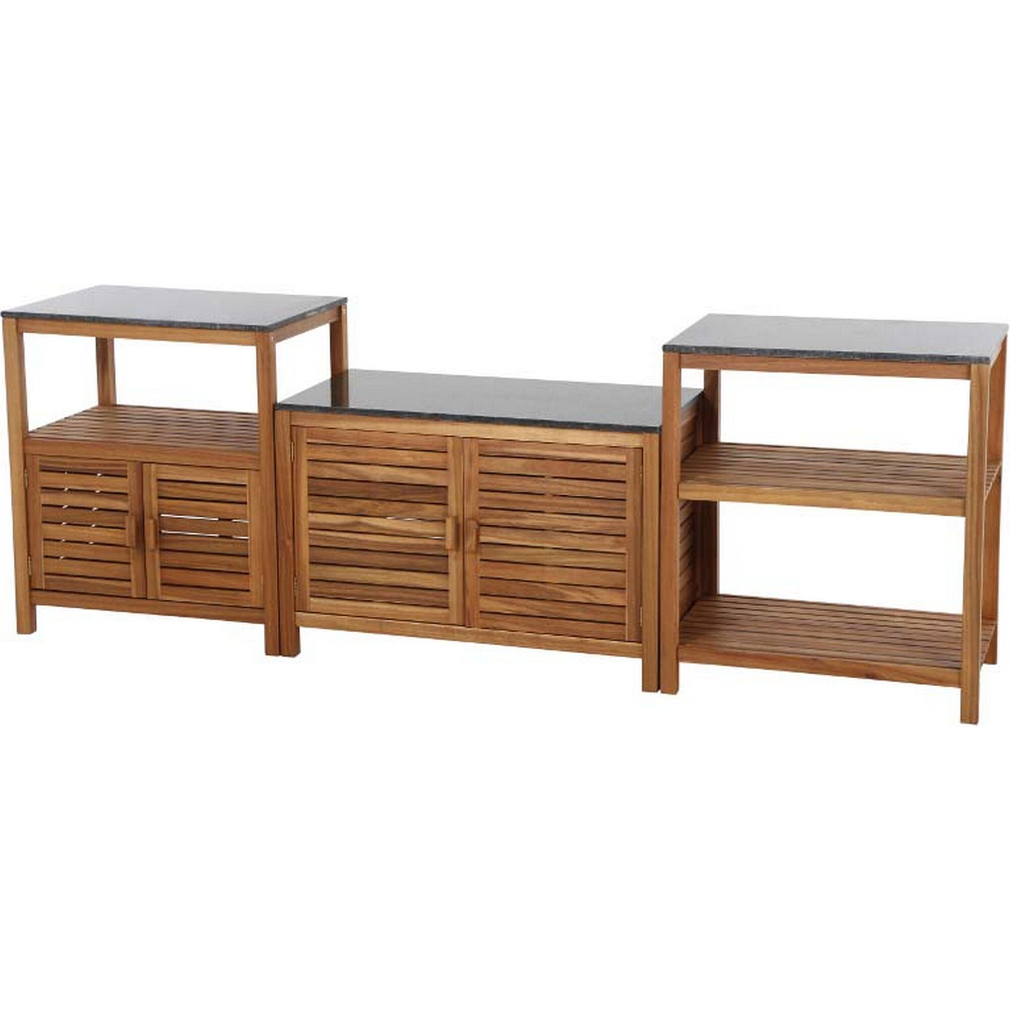 Outdoor-Küche Riva 3-tlg. braun