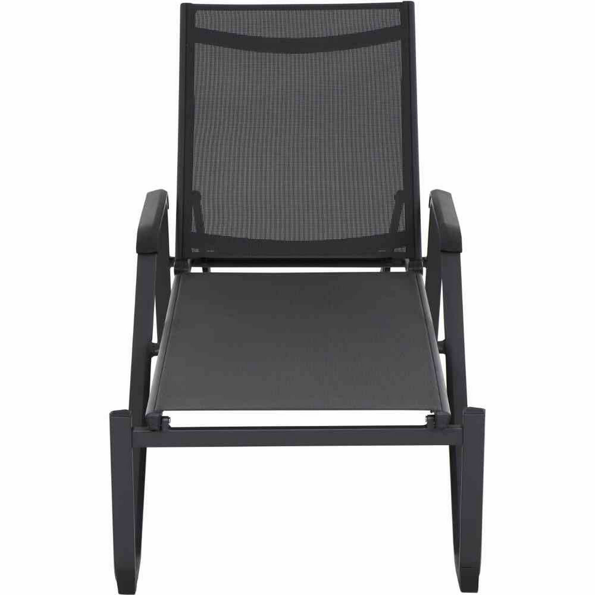 Sonnenliege 'Tesoro' klappbar anthrazit/schwarz 69,5 x 108 x 195 cm