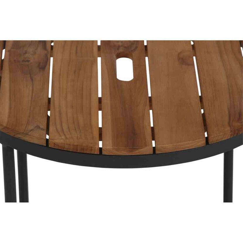 Beistelltische 'Baros' Aluminium/Teakholz 2-teilig