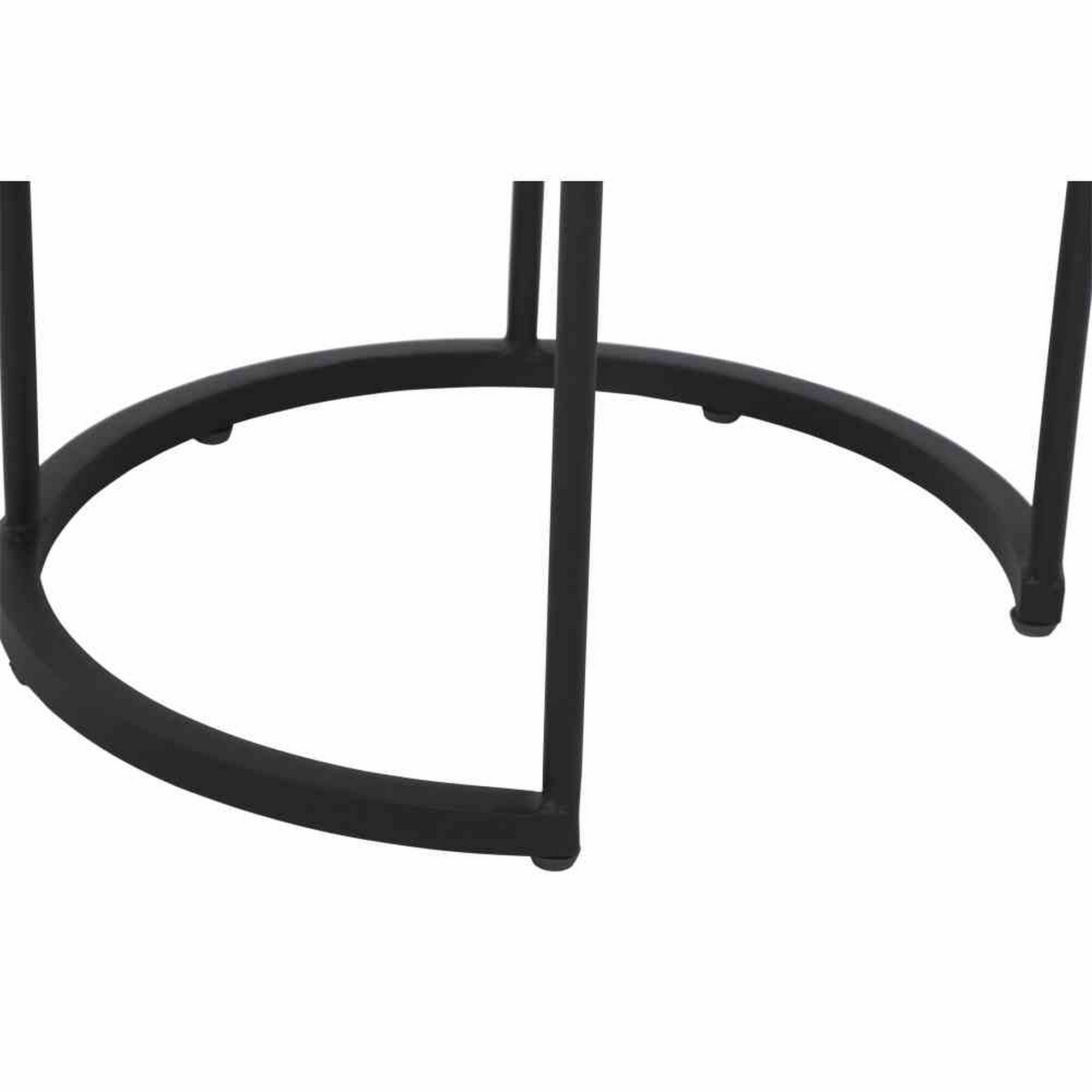 Beistelltische 'Baros' Teak braun Ø 50 x 46 & Ø 50 x 41 cm