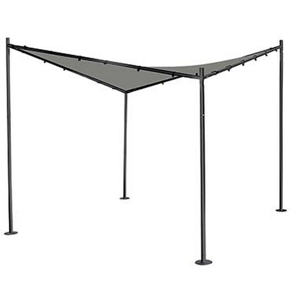 Pavillon Berlino mit grauem Sonnensegel