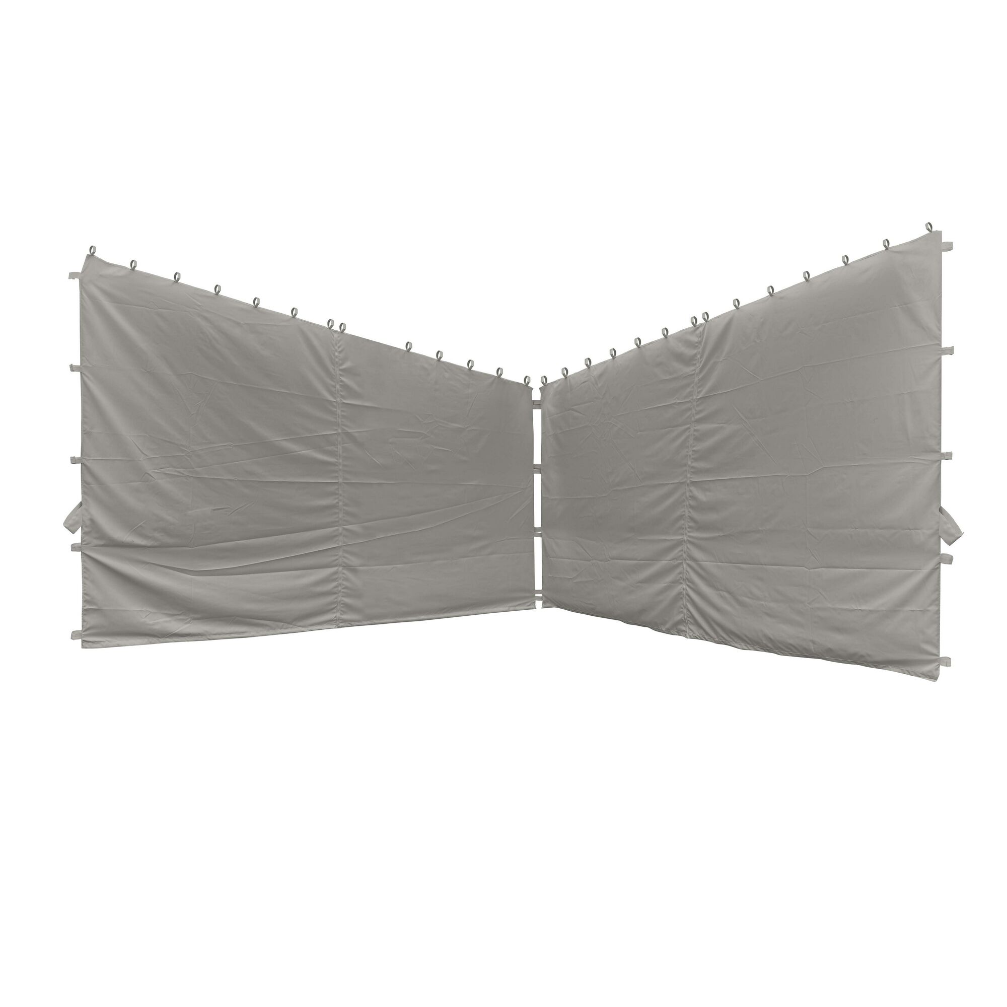 Graue Pavillon-Seitenteile
