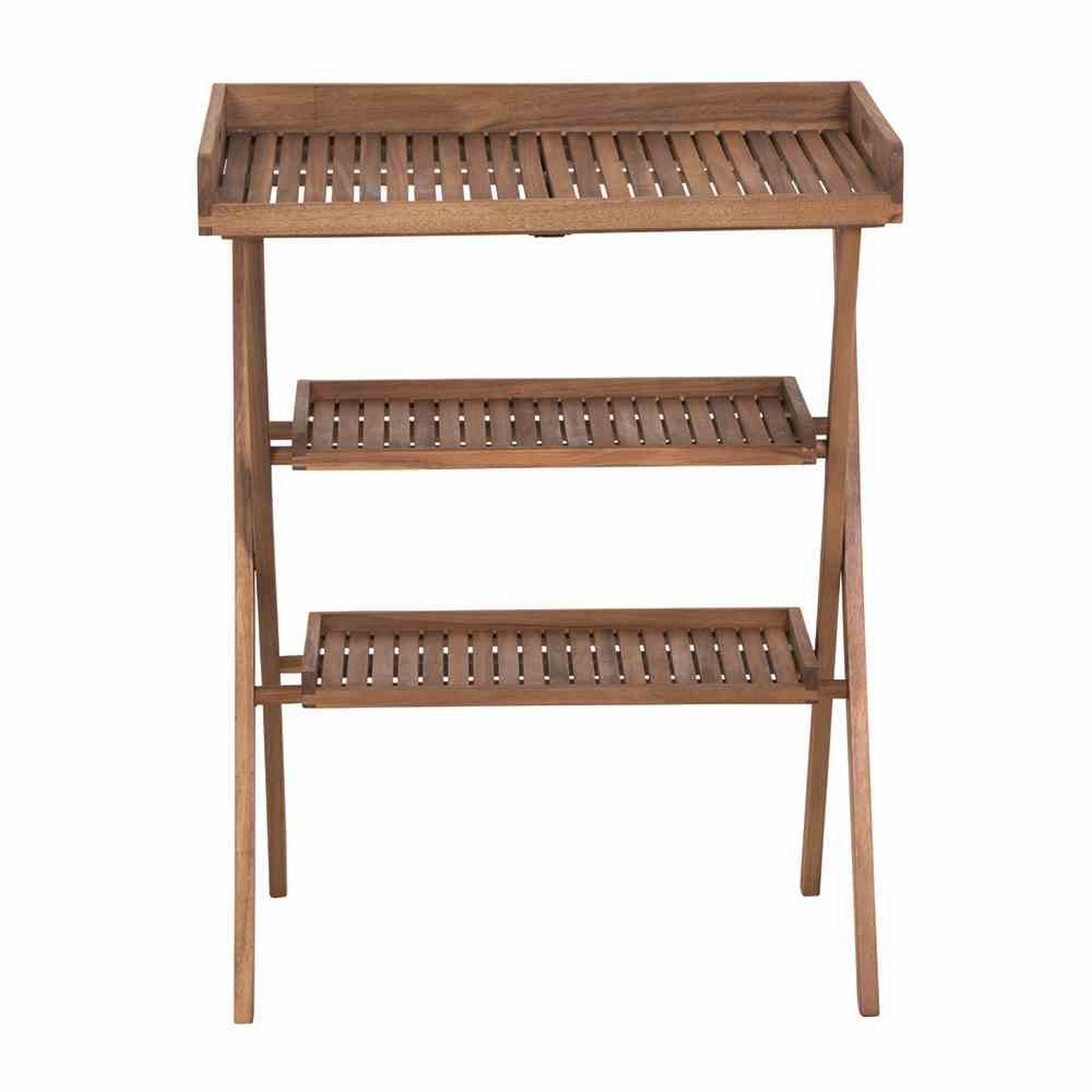 Grilltablett 'Caruna' Akazie braun 70 x 45 x 91 cm