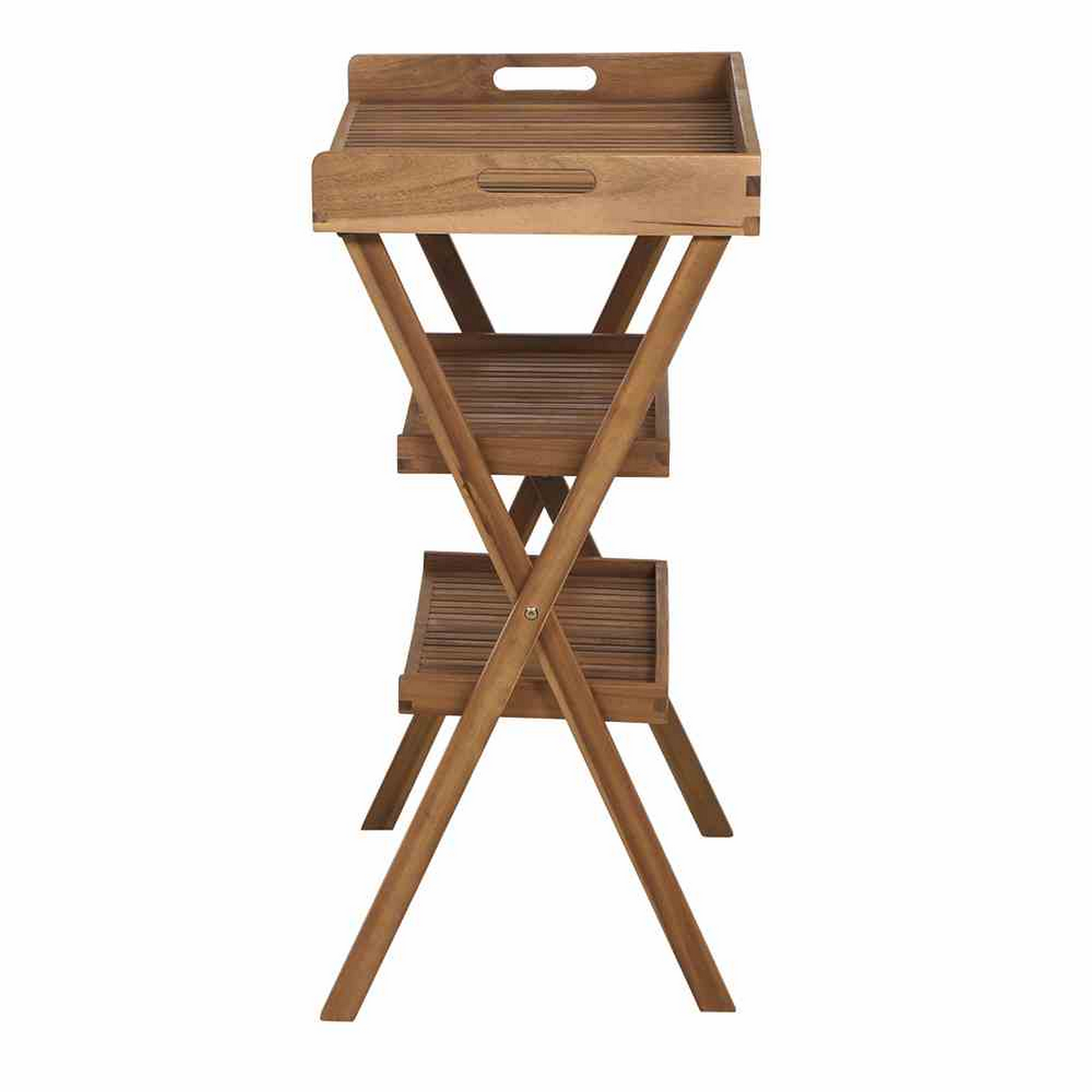 Grilltablett 'Caruna' Akazie braun 70 x 45 x 91 cm