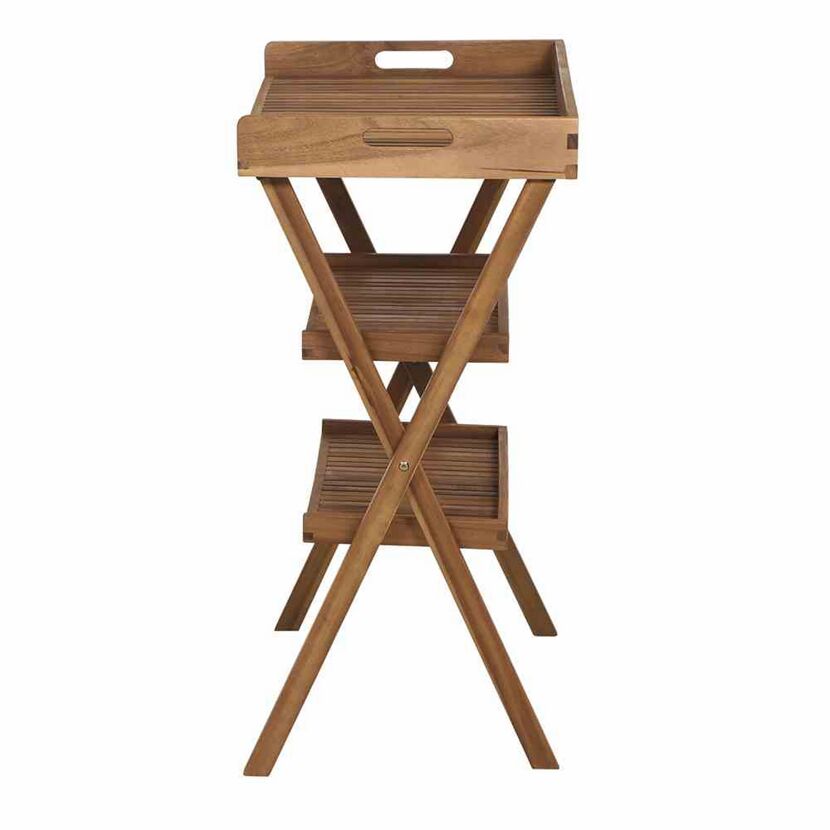 Gartentisch 'Caruna' klappbar Akazienholz 45 x 91 x 70 cm