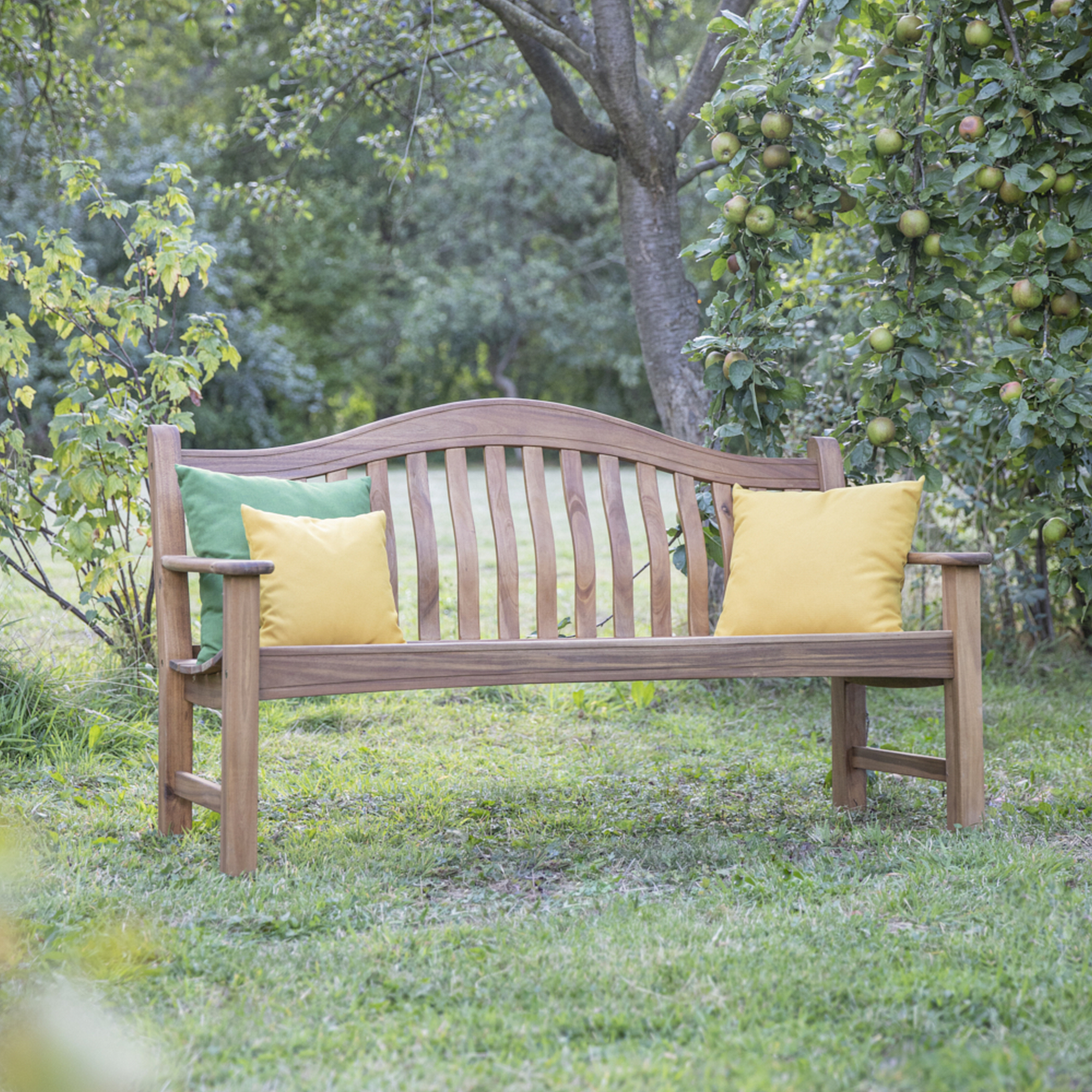 Gartenbank 'Dublin' Akazie braun 67 x 161 x 89 cm