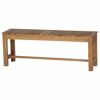 Gartenbank 'Falun' 2-Sitzer Akazienholz braun 125 x 45 x 33 cm