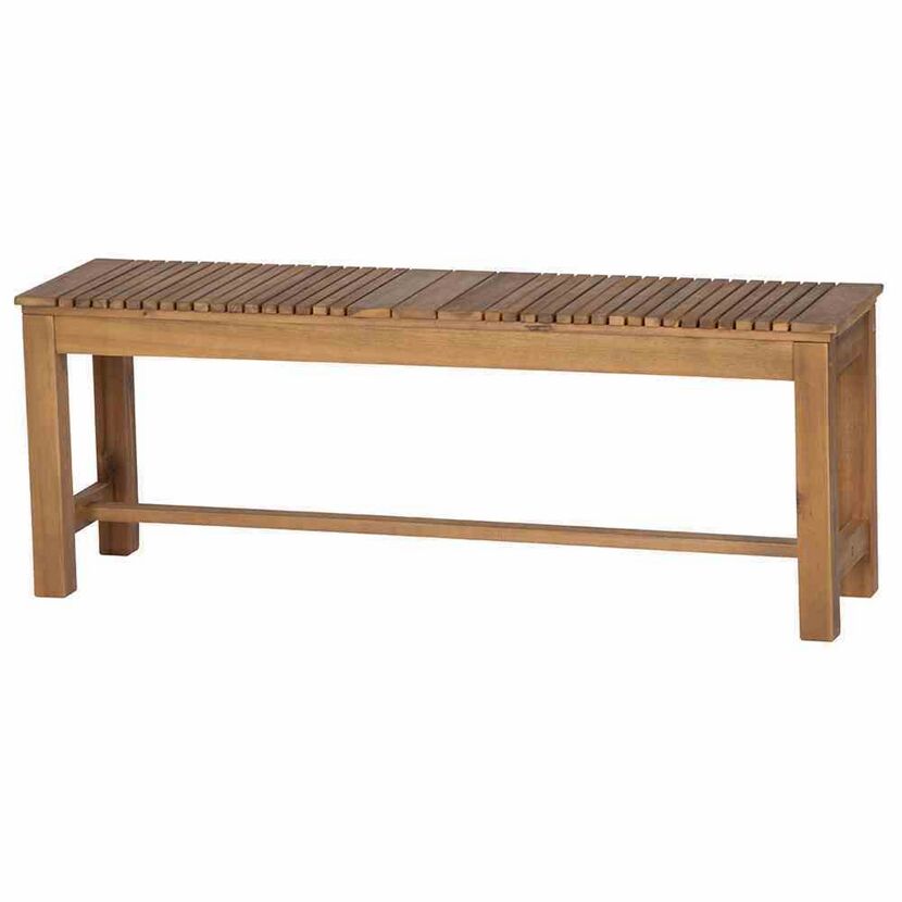 Gartenbank 'Falun' 2-Sitzer Akazienholz braun 125 x 45 x 33 cm