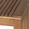 Gartenbank 'Falun' 2-Sitzer Akazienholz braun 125 x 45 x 33 cm
