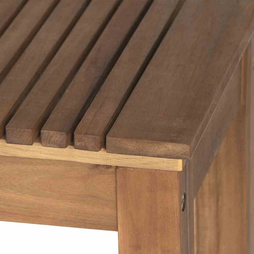 Gartenbank 'Falun' 2-Sitzer Akazienholz braun 125 x 45 x 33 cm