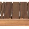 Gartenbank 'Falun' 2-Sitzer Akazienholz braun 125 x 45 x 33 cm