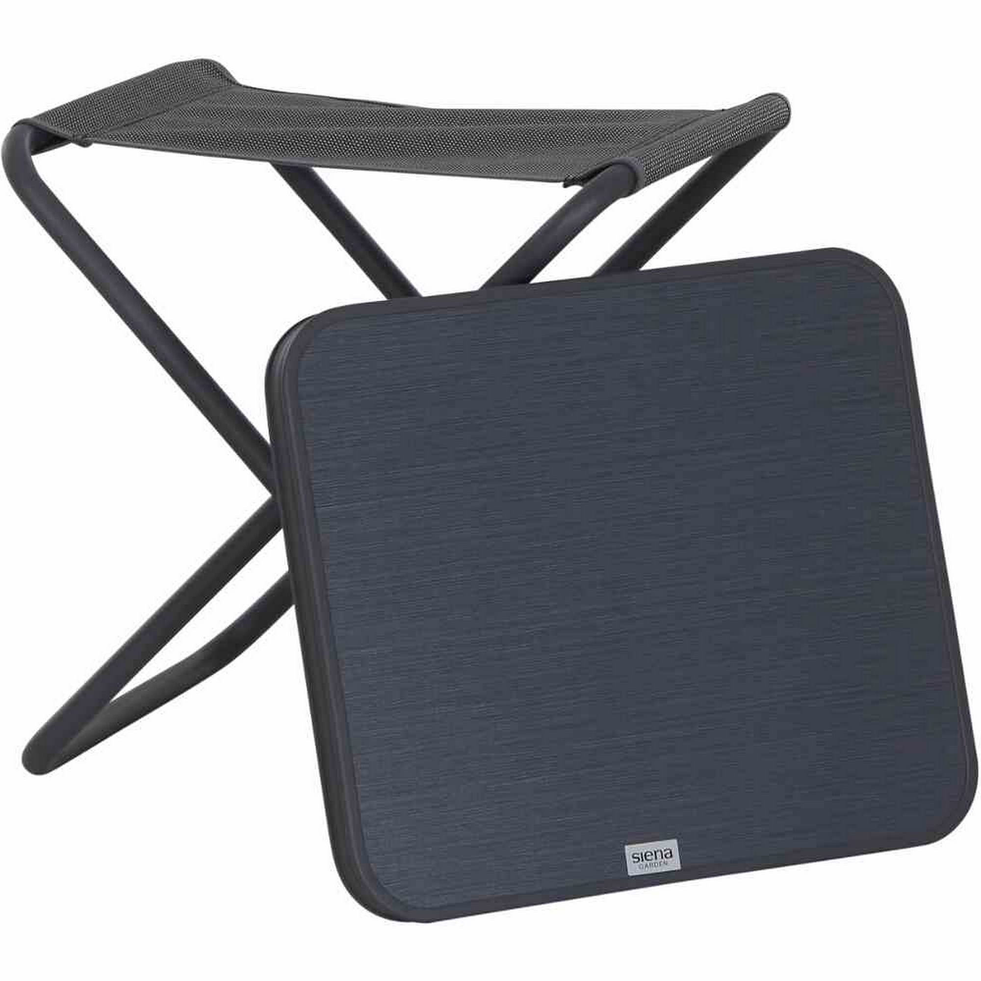 Tischplatte für Camping-Hocker grau 48,5 x 41 x 3,5 cm