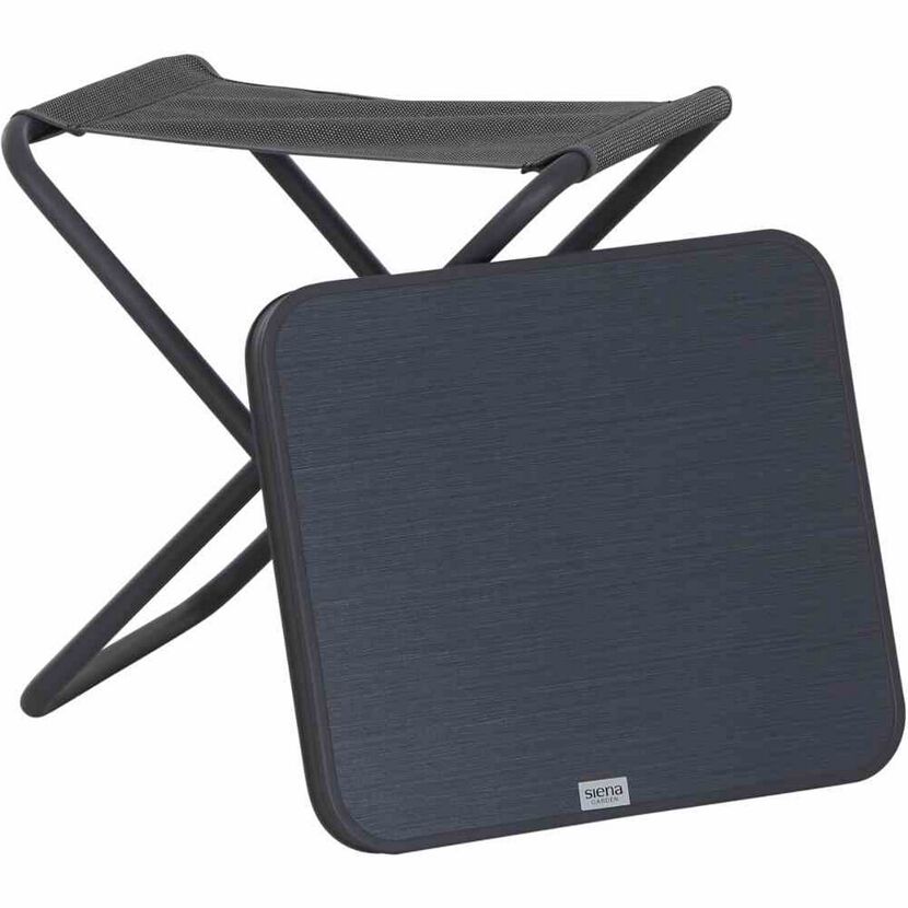 Tischplatte für Camping-Hocker grau 48,5 x 41 x 3,5 cm