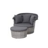 Loungeinsel Luna mit Hocker und Sonnendach