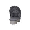 Loungeinsel Luna mit Sonnenverdeck und Hocker